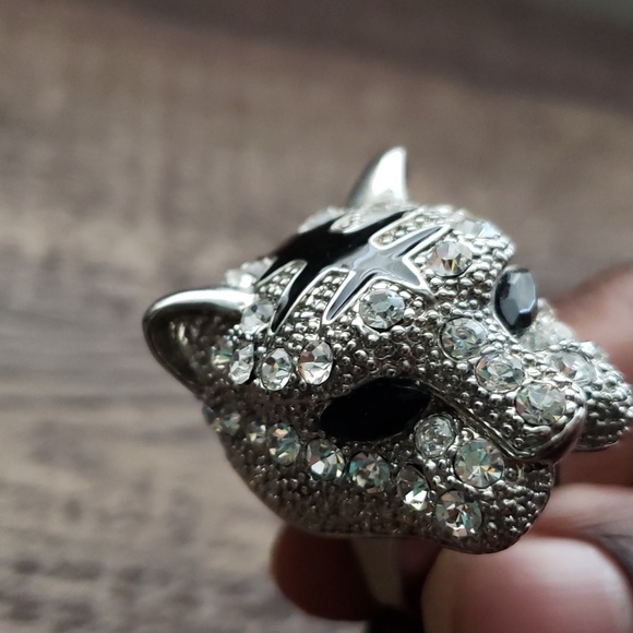 Adjustable leopard ring silver - Picture 3 of 3